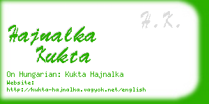 hajnalka kukta business card